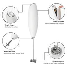 Handheld Electric Milk Frother, Convenient Milk Foamer For Home Baking, Coffee Mixing, Compact Milk Foam Maker