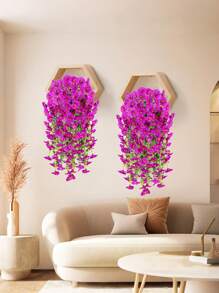 UV-Resistant Artificial Morning Glory Vine - Realistic Pink And Purple Hanging Flower Decor, Suitable For Home, Garden, Wedding, Office And Events - Fits Easter, Thanksgiving And Mother's Day Celebrations, Artificial Outdoor Flowers