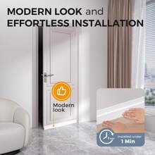 1/2 حزمة سدادة باب مانعة للتيارات الهوائية، إغلاق قاعدة الباب الخارجي والداخلي، إحكام إغلاق الباب ضد الطقس، بلوكة للنوافذ في المرآب لعزل الهواء البارد والضوضاء، حارس من التيارات الهوائية - متعدد الألوان - مشاهدة 6