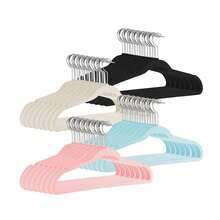 KONTUZ Bộ 40 Móc treo đồ bằng nhung siêu mỏng chống trượt cho trẻ em Trang trí phòng Trang trí nhà Trang trí mùa thu Trang trí phòng ngủ - Màu be - Xem 7