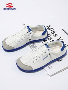 Giày đế bằng rộng ngón chân unisex, thiết kế tối giản, thoáng khí và thoải mái, phù hợp cho chạy bộ đường mòn và đi bộ, quà tặng Ngày của Mẹ (Gợi ý: Nên mua lớn hơn một cỡ) - Trắng và xanh - Xem 6