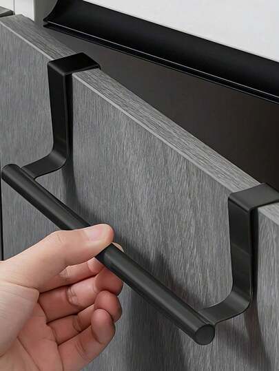 1/2 piezas Toallero de acero inoxidable, estante de tela estilo puerta de gabinete, accesorios de cocina y baño sin perforación, toallero de pie de baño, estante de tela de cocina Decoración del hogar y el baño Organizador de baño Decoración de otoño Regreso a la escuela