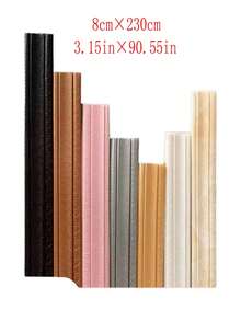 1pc 3D Foam Wall Decor Sticker, Self-Adhesive Wall Edge Decorative Line, PE Material Flexible For Wall, Floor, Cabinet Decoration, Skirting Board, DIY Edge Trim, Peel & Stick Baseboard, Decorative Wallpaper Border, Waterproof Removable, Embossed Waistline Wallpaper, Home Decor Wall Paper Wall Stickers Room Decor Wall Sticker - Multicolor - View 12