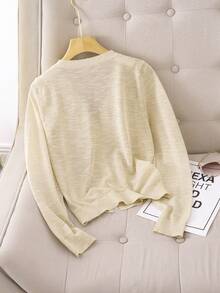 GIGOGOU 女士轻薄针织开衫防晒长袖休闲外套，春夏款