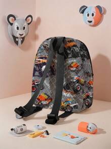 1pc Customized Name & Diamond Pattern Backpack, Can Be Customized According To Your Unique Design, Suitable For Children And Teenagers, Print Your Own Name Or Your Sister/Classmate's Name As A Gift,Multi-Functional,Ornamental,Letter,Stylish,Modern,Colorful,Cute,Adorable,Casual,Custom,Personalised,Unique,Customized,Ideal Gifts For Him,Ideal Gifts For Her