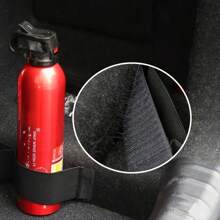 4 piezas de correas de organizador de maletero de automóvil de nailon resistente - Almacenamiento seguro para extintores de incendios y accesorios, color negro, se ajusta
