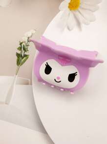 Sanrio Sanrio 1pc Glossy Square Scratch Clip Cinnamon Dog Cute Sweet Cartoon Fashion Versatile Simple Hairpin Women's Headdress, Ideal Choice For Mother's Day Summer
