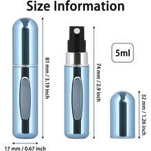 LZYMSZ  10PCS Mini Refillable Perfume Atomizer Bottle, Portable 5ml Spray Scent Pump Case For Women Men Small Mister Spray Bottle For Travel Accessories - 1 - Xem 3