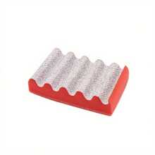 3-In-1 Grill Scrubber With Abrasive-Resistant Fibers, Effortless Rust Removal & Deep Gap Cleaning For Cast Iron Grates/Griddles, Heavy Duty BBQ Brush For Outdoor BBQ, Camping & Patio Maintenance (Black/Red)