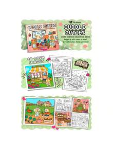 [Compre 2 libros y obtenga 1 tablero de dibujo gratis] Alimentos, bebidas y dulces: libro para colorear para adultos, audaz y fácil, diseños simples y grandes para relajación con una variedad de alimentos, bebidas, postres y frutas (audaz y fácil de colorear), el diseño es exquisito y las líneas son claras, libro ilustrado, de vuelta a la escuela, útiles escolares - Ver 12