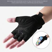 1 Paio di Guanti mezze dita estivi per fitness, sollevamento pesi, ginnastica, yoga ed esercizi, con supporto per i polsi, antiscivolo, traspiranti, adatti per arrampicata all'aperto, ciclismo, unisex, per sport, palestra, esercizi domestici, guanti da palestra per donne, guanti da boxe, guanti da palestra per uomo