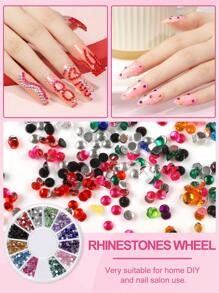 peacecolor 33 PIEZAS Juego de lámpara UV/LED y taladro eléctrico para uñas, cepillo para uñas y bolígrafo de punteado para suministros de manicura, equipo de arte de uñas para principiantes de uñas DIY, regalo para salón de belleza en el hogar