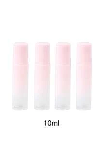 1pc/2pcs/4pcs 5ml/10ml Light Pink Ombre Color Roller Ball Bottles Glass Perfume Refillable Containers Thick Glass Makeup Tools