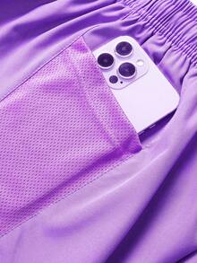 Bộ 4 quần short chạy bộ thể thao cho nữ, cầu lông, quần vợt, thể dục, yoga, đạp xe, mùa hè - Nhiều màu - Xem 8