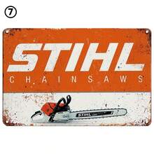 1pc, Electric Tools, Lawn Mowers Metal Tin Sign (8''x12''/20cm*30cm), Vintage Metal Plaque Gas Oil Man Cave Iron Painting Garage Auto Repair Wall Sticker Decor