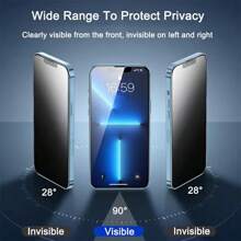 NNBILI 3Pcs Matte Ceramic Privacy Screen Protector Anti-Spy Compatible With IPhone 16 15Pro Max 14 13 12 11 X XR XS Max Light Anti-Scratch Gift For Birthday, Family, Friends Phone Screen Protector, Phone Accessories