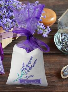 10/20/30/50 Pcs, Lavender Scented Sachet Empty Bag, Lavender Linen Bag, Fabric Freshener Empty Bag, Mesh Fabric Organza Gauze Bag, Wardrobe Aromatherapy Bag - For Dried Flowers Or Aromatherapy, Candy Gift Bag, Purple Mesh Drawstring With Ribbon, Hanging Closet Freshener, Long Lasting Closet Scent, Wardrobe Or Drawer Freshener.