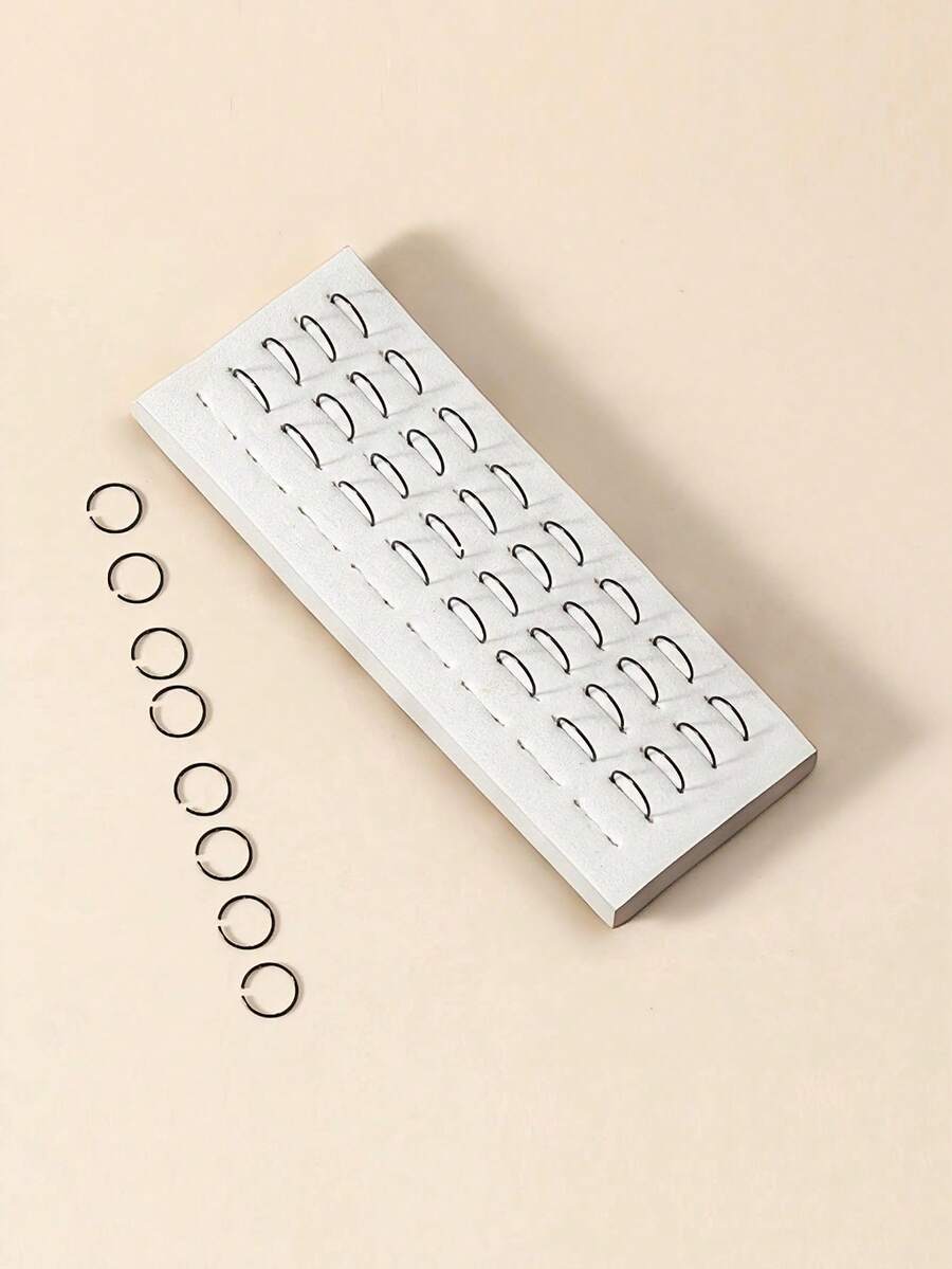 40pcs/set Minimalist Nose Ring - Black - View 1