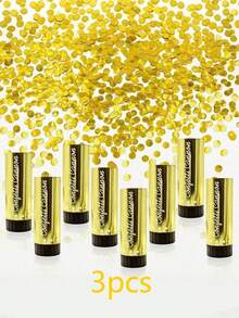 3个装彩色纸屑礼炮，派对装饰和礼物，适用于婚礼、生日、毕业典礼、周年纪念日、新年和其他场合 - 彩色 - 查看 13