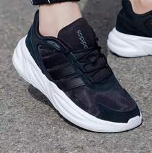 Adidas Ozelle Cloudfoam Men's Cushioned And Durable Running Shoes - Black - View 7