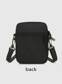 Oxford Shoulder Bag Mini Black Mobile Phone Bag Waist Pack Men Simple And Casual Crossbody Bag Sling Bag For Man Man Bag Cross Body Bag Side Bag Students School Supplies Fall Messenger Bag