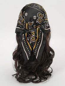 1pc Bandana Paisley Retro Pattern Headscarf Neckerchief Square Scarf - Multicolor - View 17