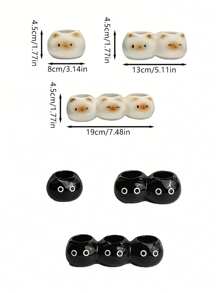 1pc Ceramic Cat Toothbrush Holder, Cute Siamese Cat Electric Toothbrush Stand Organizer, Couple Toothpaste Placement Bathroom Countertop Base Stand, Home Bathroom Decor, Bathroom Storage, Toothbrush Holder, Gift Fall Decor Back To School