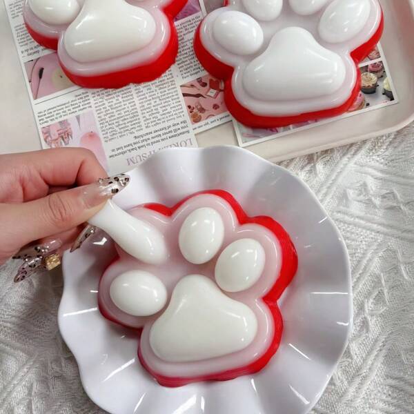 1pc gigante gato pata design alívio do estresse brinquedo fidget, recuperação lenta, presente perfeito para feriados, brinquedo anti-ansiedade, taba squeeze toys