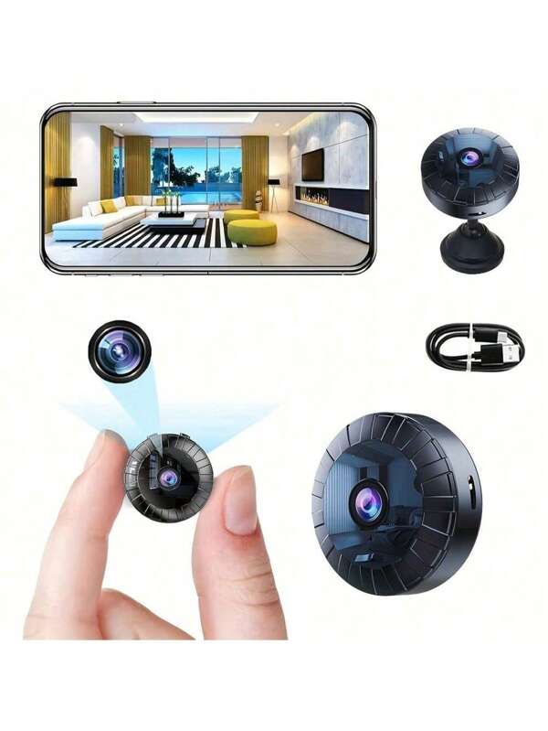 1/2/4 pezzi Mini telecamera spia, telecamera nascosta senza fili WiFi 720P Full HD, telecamere nascoste con rilevamento di movimento, telecamera di sicurezza/baby monitor per casa/ufficio