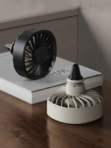 1 pièce Ventilateur de montage sur bouche d'aération de voiture avec lumière colorée, 3 vitesses de vent, faible bruit, ventilateur de refroidissement USB pour véhicules, mini ventilateur de voiture