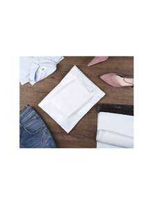 10 个白色小型企业邮寄袋、服装运输信封、运输用品袋、防水袋和重型粘合袋，适用于礼品运输、服装运输和运输各种物品。 - 黑與白 - 查看 8