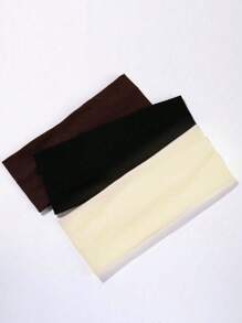 3pcs Women's Wide Headband, Brown/Black/Milk White, Dark Grey, Light Grey, And Black, Comfortable And Stretchy, For Yoga, Sports, Outdoor Activities, Vacation,Gym