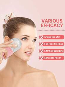 3Pcs Ice Face Roller -Facial Skincare Ice Roller Set,Facial Massage Tool,Silicone Ice Face Roller, Lce Roller,Rose Quartz With Roller Massager And Scraping Gua Plate,For Face & Eye Puffiness Relief, FacialMassager Contour And Enhance Skin Care & Glow,For Eyes, Neck, And Face,Lce Facial RollerMold Cub- Skin Care Toole.Summer Ice Massage Products,Office Supplies School Supplies Travel Essentials.