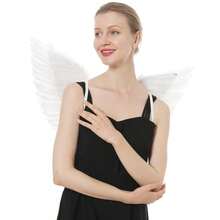 1 Adult Angel Feather Wing, Unise-Friendly Style, Photo Booth Prop, Angel Costume Accessory, The Favorite Cosplay Prop For Women - Multicolor - View 2