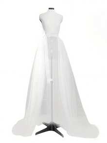 1件女式可拆卸薄纱长裙，欧美风格婚纱，网红同款，适合拍照、万圣节 - A - 查看 8