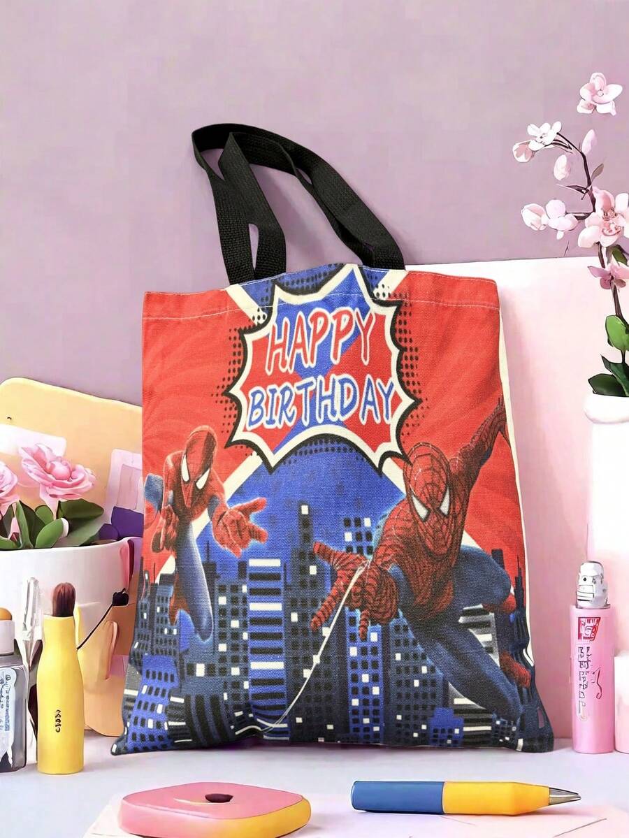 Canvas Bag Handbag Leisure Travel Bag Versatile School Season - Multicolor - View 1