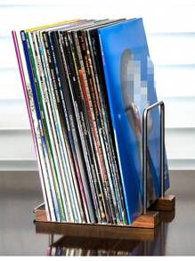 Estantería de madera para almacenamiento de discos de vinilo, soporte de madera para álbumes, accesorio "Now Playing" para discos de vinilo, para almacenamiento de discos de vinilo, estante de vinilo, soporte de vinilo y soporte de vinilo
