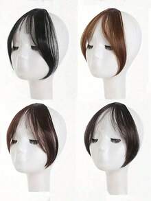 女士合成刘海假发，自然侧刘海蓬松，可添加发片刘海 - 彩色 - 查看 6