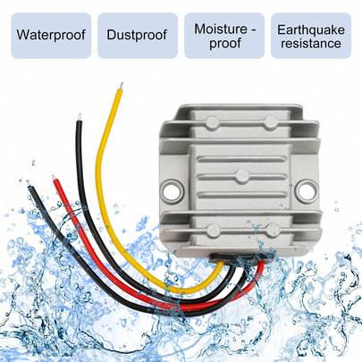 Regulador convertidor de potencia CC/CC reductor impermeable de 24V a 12V 2-60A