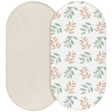 2 Packs Muslin Bassinet Sheets, Flexible For Different Cradle And Bassinet Mattress, Cotton Bassinet Sheets Fitted For Boys And Girls