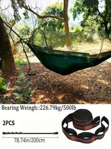 2Pcs 500lb/226.79kg Heavy Duty Hammock Straps - Reinforced Tree Hanging Straps For Outdoor Camping - High Load-Bearing Capacity For Maximum Safety And Comfort