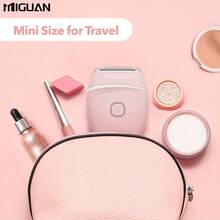Afeitadora eléctrica portátil recargable por USB multifuncional MIGUAN para damas, con cabezal desmontable, ideal para el área del bikini, axilas y el Body, capacidad de batería de 500mAh - Ver 9