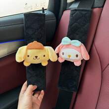 Sanrio Sanrio Yugui Dog Pudding Melo Tikulomi Seat Belt Protection Decorative Cover Cute Cartoon Car Decoration Car