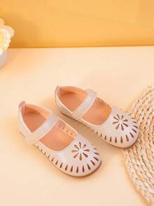 Comfortable Hollow-Out Children Flat Shoes, Girls Low-Top Casual Shoes For Toddlers & Infants, Round Toe Baby Walking Sneakers, Spring/Summer