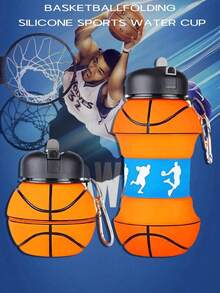 550 Ml/18.6 Oz/2025 Outdoor Silicone Water Cup - Soccer Basketball Water Bottle -Collapsible Silicone Sports Cup For Gym Travel Kids, Football Design Reusable - -Leak Proof (Euro Cup Gift)-Football Water Bottle-Collapsible Silicone Sports Cup For Soccer-Kids Soccer Ball Water Bottle-Foldable Silicone Cup For Boys Girls School Sports- - Birthday Christmas Gift Ideas-Back To School - Multicolor - View 7