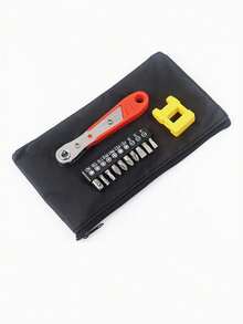 12pcs Mini Ratchet Screwdriver Set, Straight & Angled Slotted & Head Bits For Tight Spaces - Multicolor - View 10