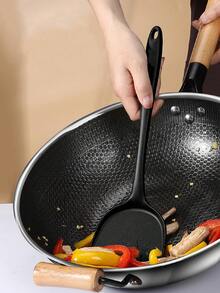 1 件长柄硅胶刮刀，一体式无缝烹饪用具，耐热，不粘，易于清洁且可用洗碗机清洗，适用于烹饪、烘焙、翻鸡蛋、煎饼、汉堡 - 彩色 - 查看 10