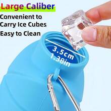 700毫升大容量可折叠水瓶，户外创意硅胶便携水壶，运动水瓶，菱形可折叠水瓶，适合旅行、运动、野餐和上学使用