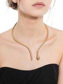 1 pièce Collier de la série animale personnalisée exagérée Scorpion Serpent pour femmes, convient pour le port quotidien, les fêtes, les vacances, un cadeau pour la famille et les amis