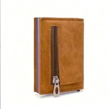 Cartera delgada de PU para hombre con bloqueo y cierre magnético Estuche negro simple sin trenzas Monedero negro pequeño para hombre Monedero negro Ideas para regalos de Navidad Regalos de cumpleaños Regalo para mujeres Tarjetero Tarjetero Tarjetero de negocios Tarjetero para hombres Mini billetera Tarjetero Billetera RFID